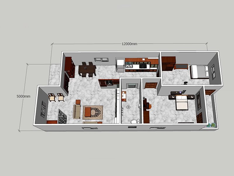 Mẫu nhà cấp 4 mái thái đẹp 3 phòng ngủ tại Bình Dương - ACHI 13026