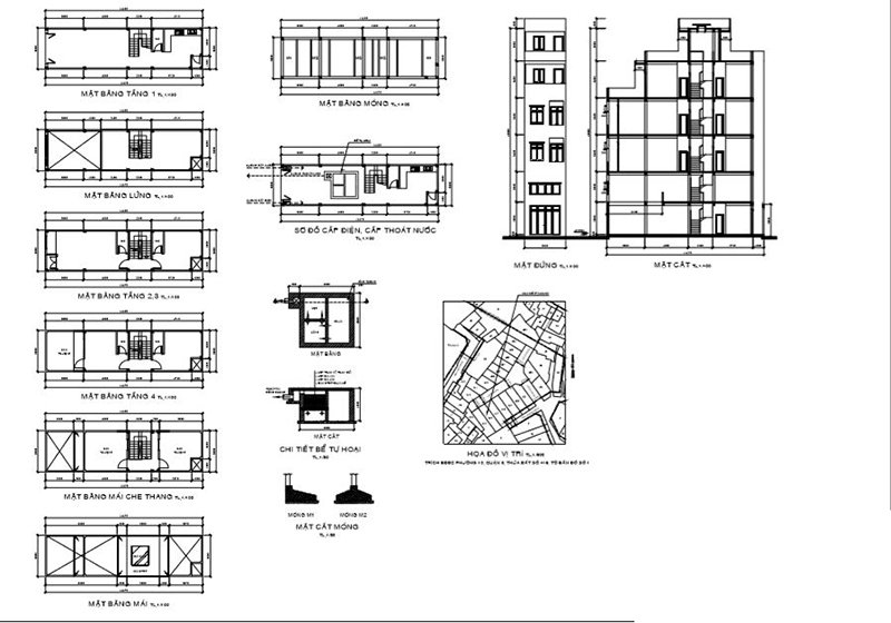 bản vẽ xin cấp phép xây dựng