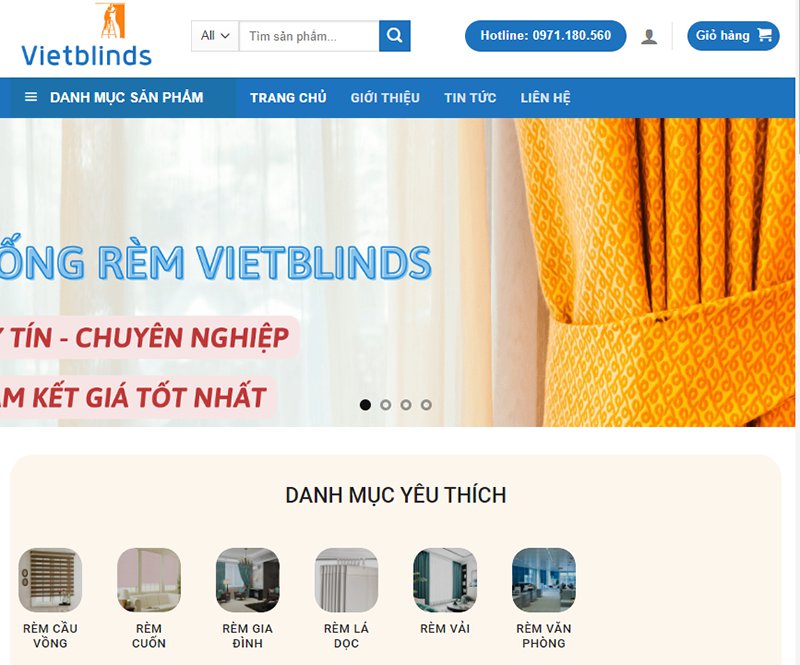 Vietblinds.vn: Chuyên cung cấp rèm cuốn giá tốt, chất lượng