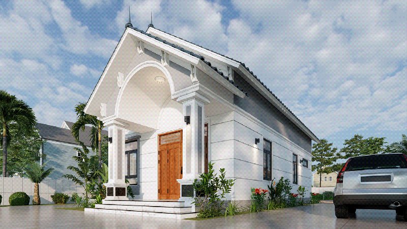 Mẫu nhà cấp 4 đẹp 5x20 mái tôn kiến trúc hiện đại | Mẫu nhà … | Flickr