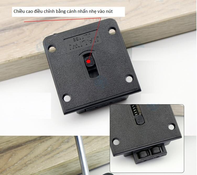 Bánh xe cửa lùa trên tăng chỉnh không giản chấn YG006 2