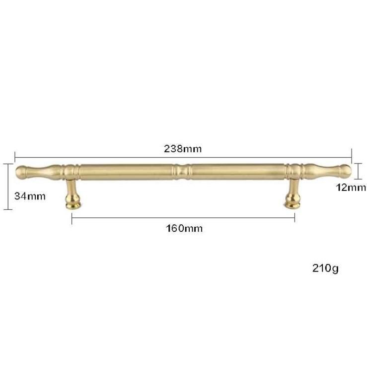 Tay nắm tủ bằng đồng thau nguyên chất TLS013 5