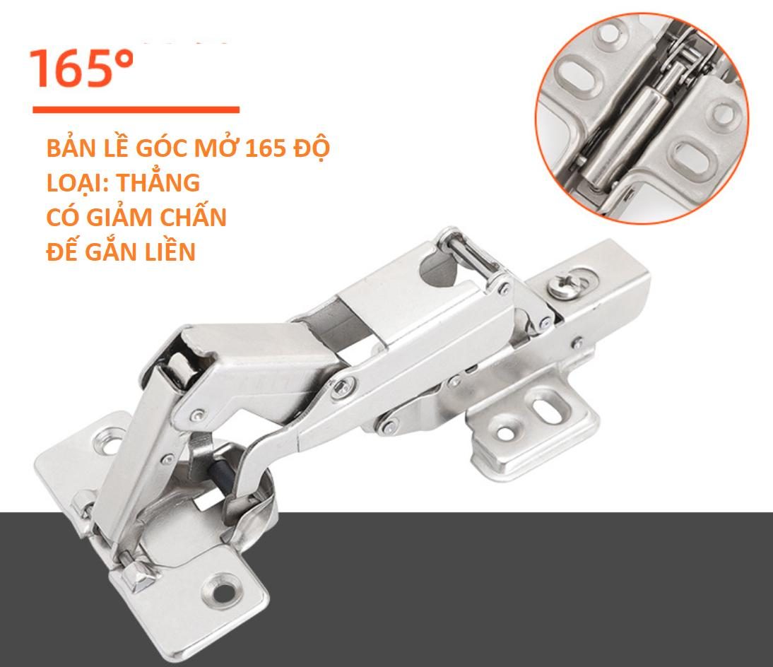 Bản lề góc mở 165 độ thép mạ nikel MX-HG165 4