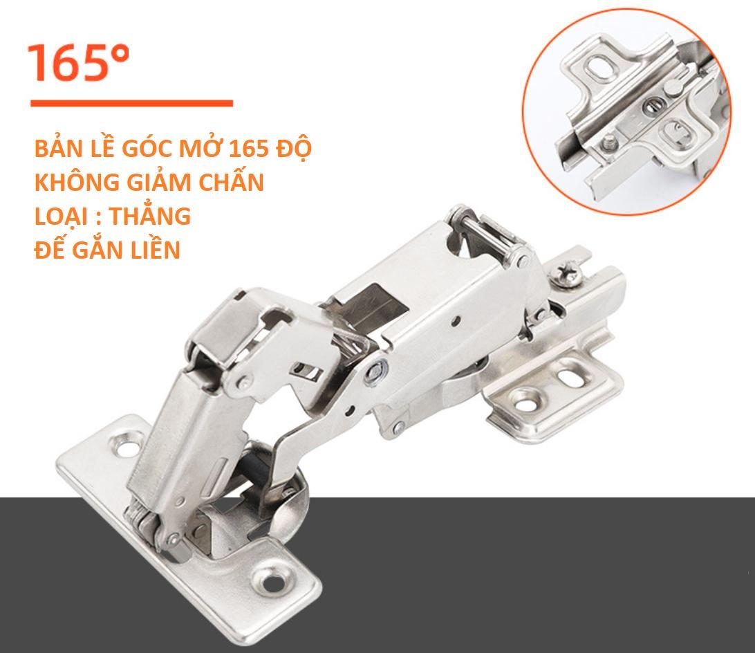 Bản lề góc mở 165 độ thép mạ nikel MX-HG165 8