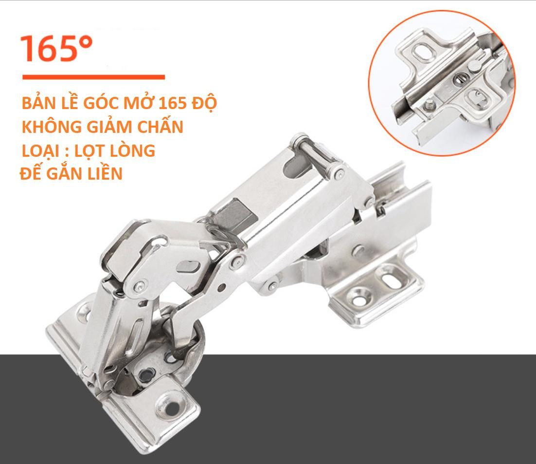 Bản lề góc mở 165 độ thép mạ nikel MX-HG165 9