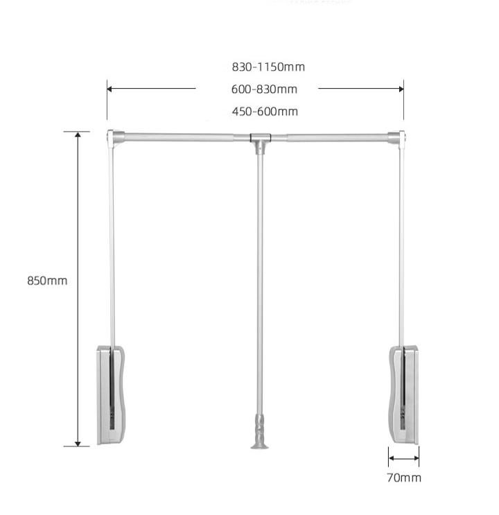 Suốt treo quần áo nâng hạ nhiều màu YLF1010 16