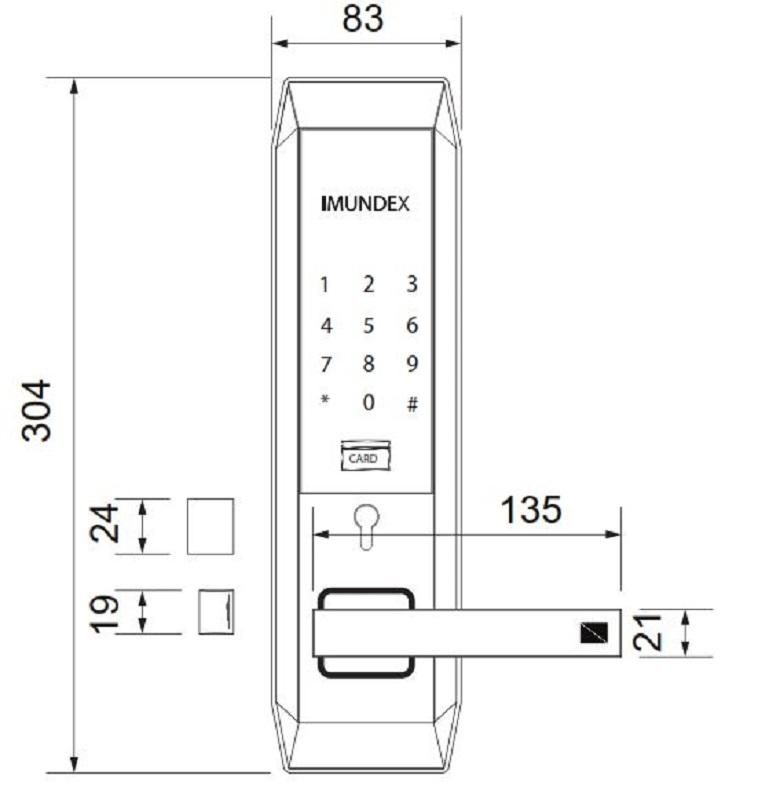 Khóa điện tử Imundex 613.41.203/303 6