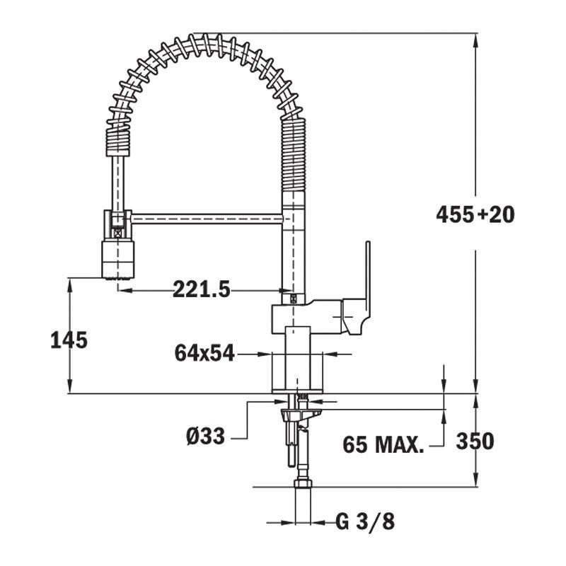 Vòi rửa chén nóng lạnh Teka 18161002B