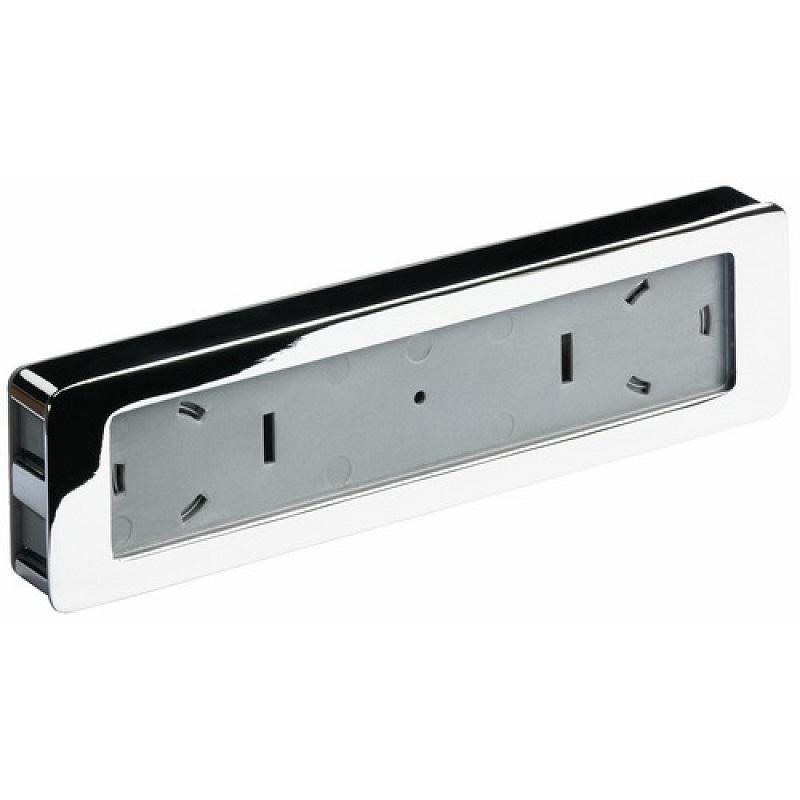 Tay nắm âm hình chữ nhật Hettich 9086 691/692 1