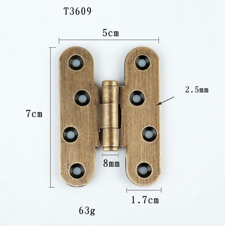 Bản lề chữ H bằng đồng cho tủ cửa gỗ nhiều kích thước T3609 14