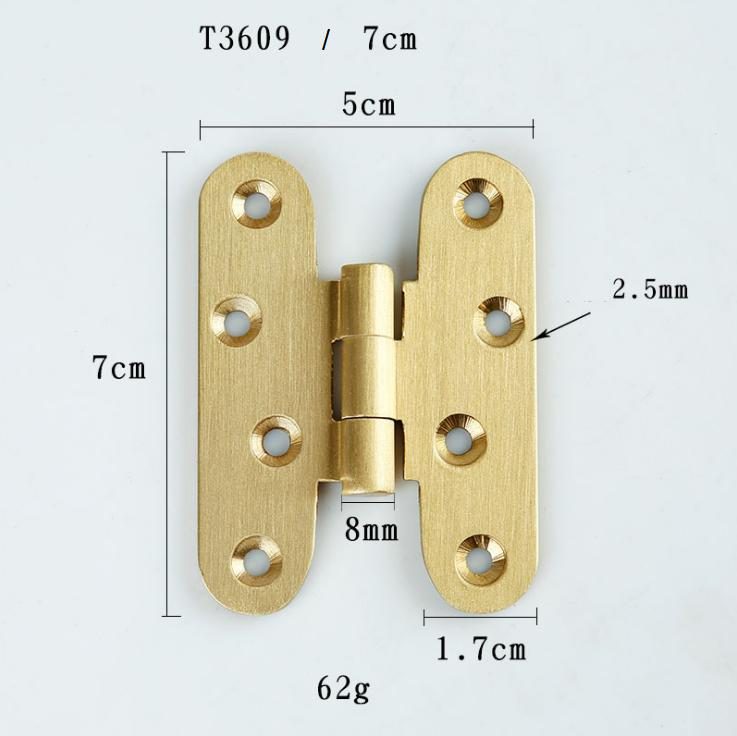 Bản lề chữ H bằng đồng cho tủ cửa gỗ nhiều kích thước T3609 11