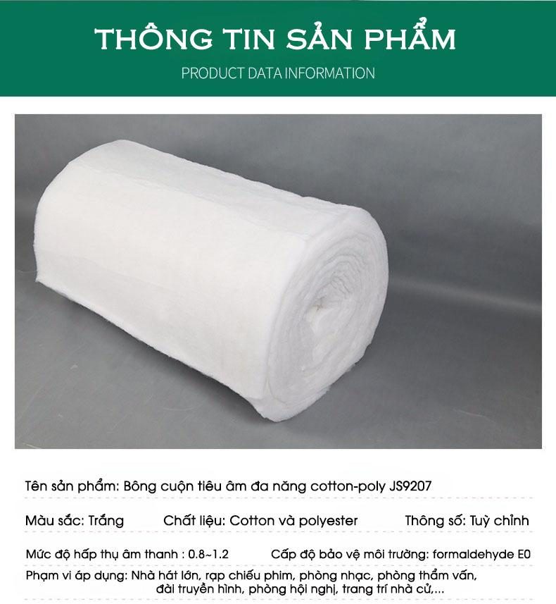 Bông cuộn tiêu âm đa năng cotton-poly JS9207 21