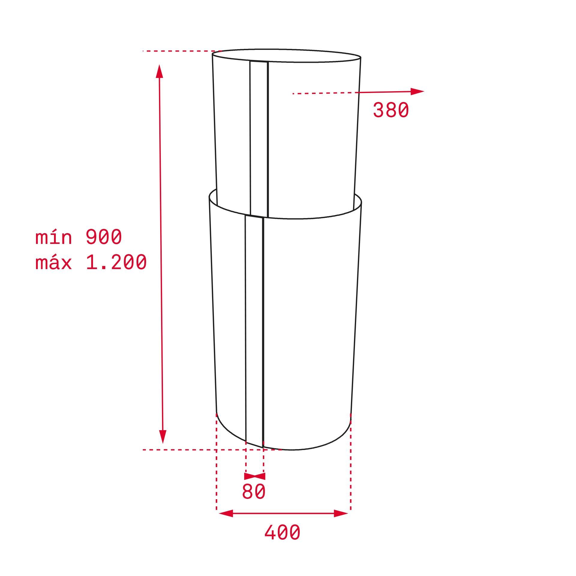 Máy hút mùi đảo dạng ống Teka CC 485 ISLA 5