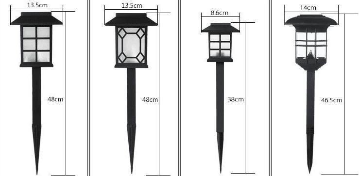 Cột đèn sân vườn năng lượng mặt trời A373 15