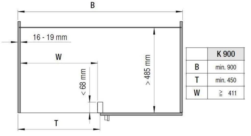 Bộ khay góc mở toàn phần Vauth Sagel HMH.530.27.1100 Premea 3