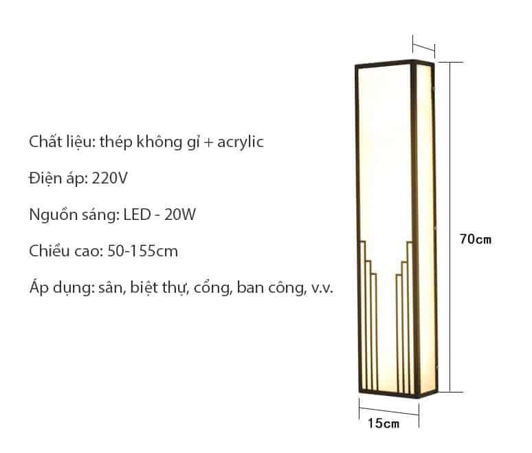 Đèn LED ngoài trời chống nước HR8245 11