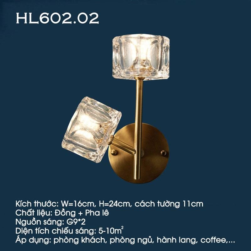Đèn gắn tường đầu giường hành lang hiện đại HL602 24