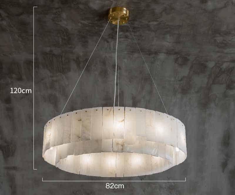 Đèn thả trần đá marble kiểu hiện đại ZQ2530.82.120