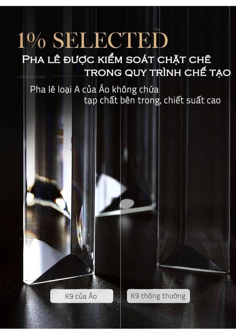 Đèn thả trần pha lê khung đồng sang trọng ZQ4788 25