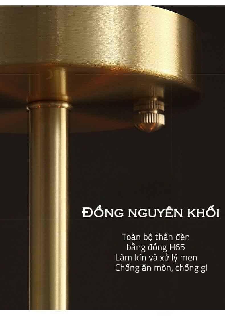 Đèn thả trần pha lê khung đồng sang trọng ZQ4788 22