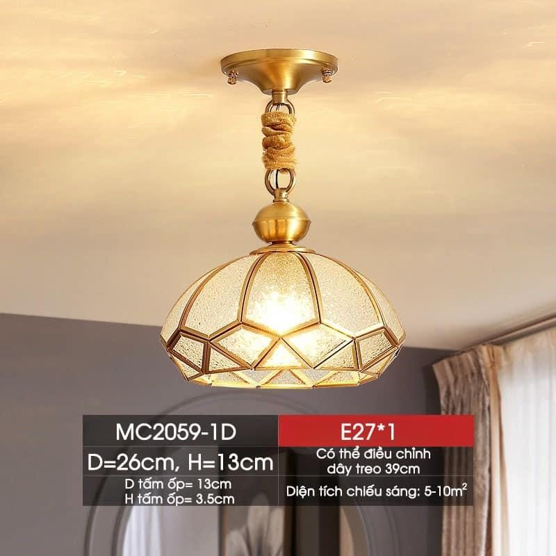 Đèn thả trần phòng khách bằng đồng trang trọng MC2059-1D 9