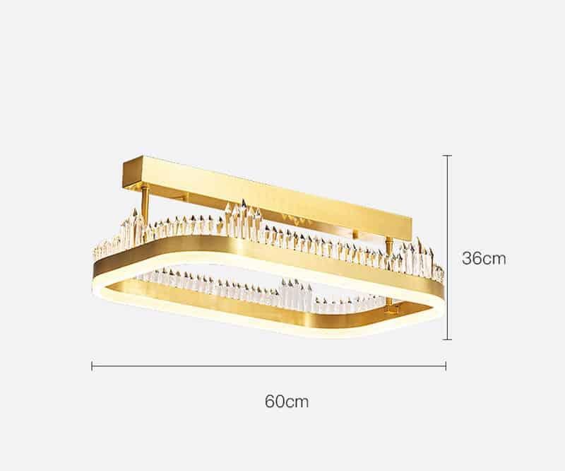 Đèn trần bằng đồng hình dãy núi dựng đứng ZQ3951 14