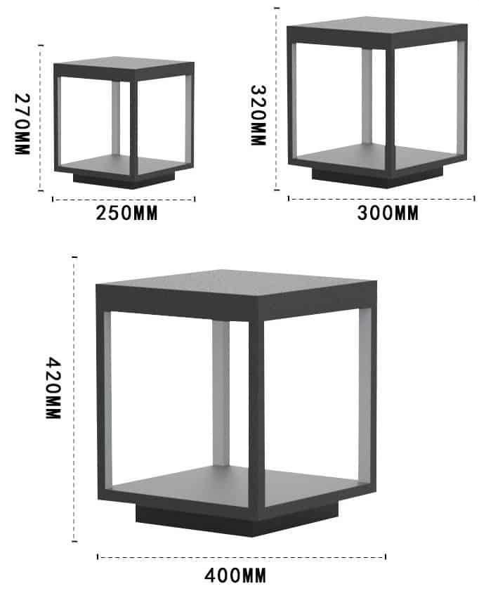 Đèn trụ cổng năng lượng mặt trời TB6513 12