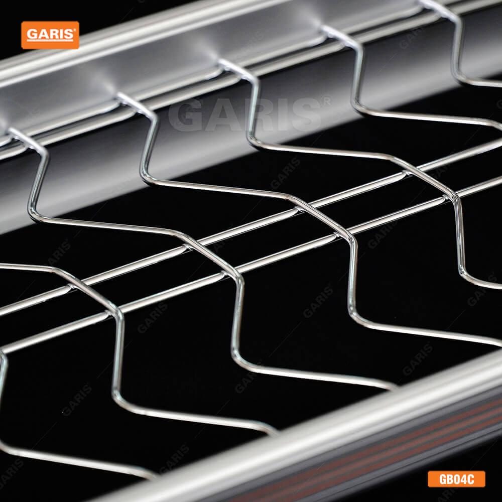 Giá bát đĩa inox nan 2 tầng cố định cho tủ bếp trên Garis BH04.600-900 3
