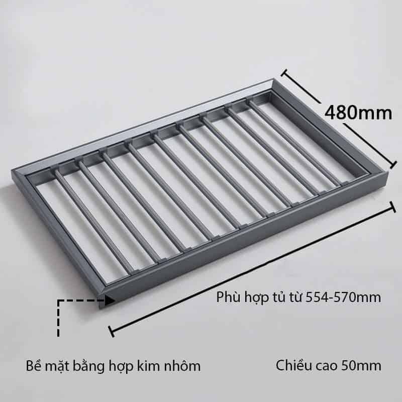 Giá treo quần âu bọc da tay nắm bằng kính YLF050 17