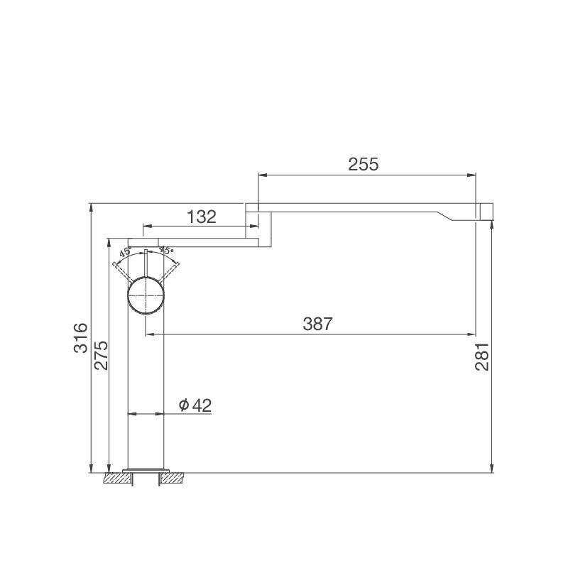 Vòi nước rửa bát mạ Chrome Malloca K060-S 2