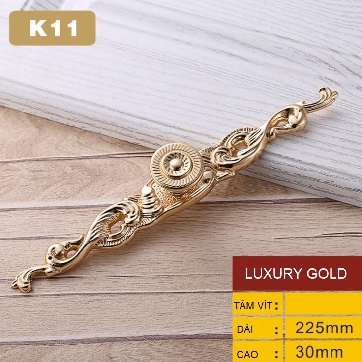 Tay nắm tủ cổ điển màu vàng luxury gold OFI.K11 4