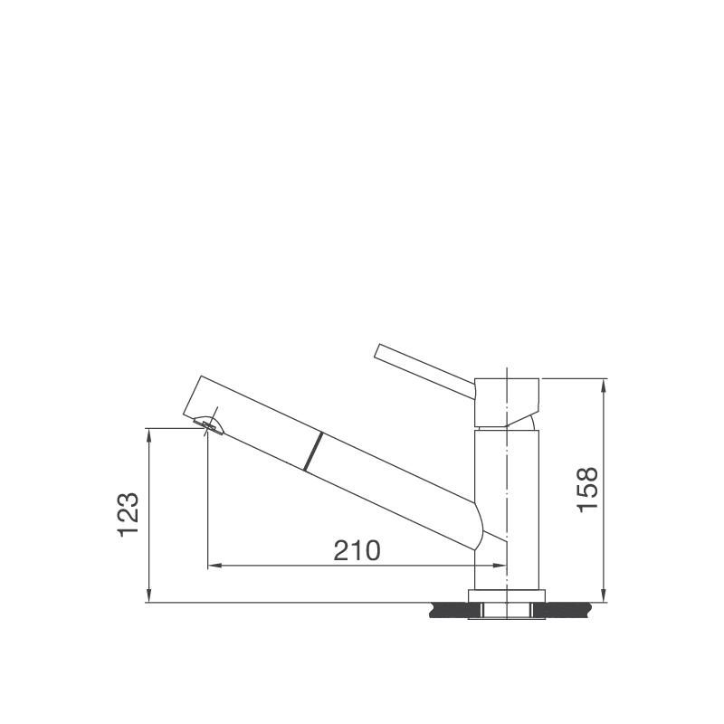 Vòi nước rửa bát inox 304 Malloca K110-S 2