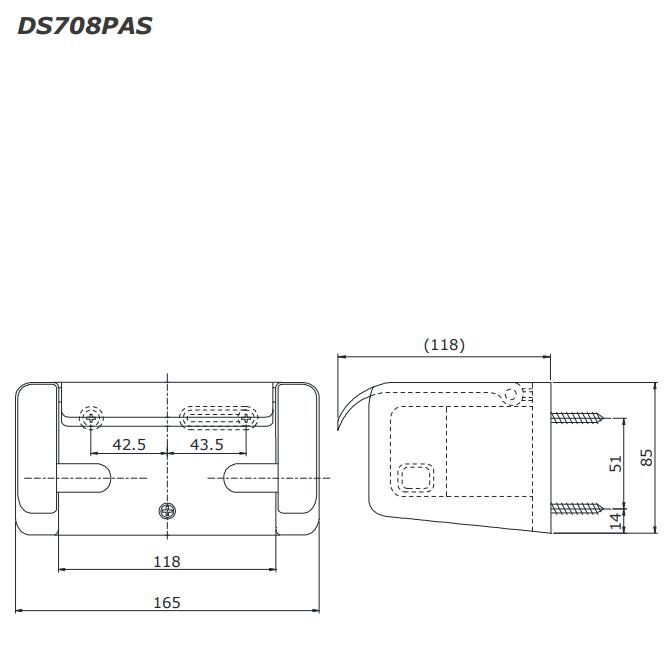 Móc treo giấy vệ sinh cao cấp TOTO DS708PAS 2