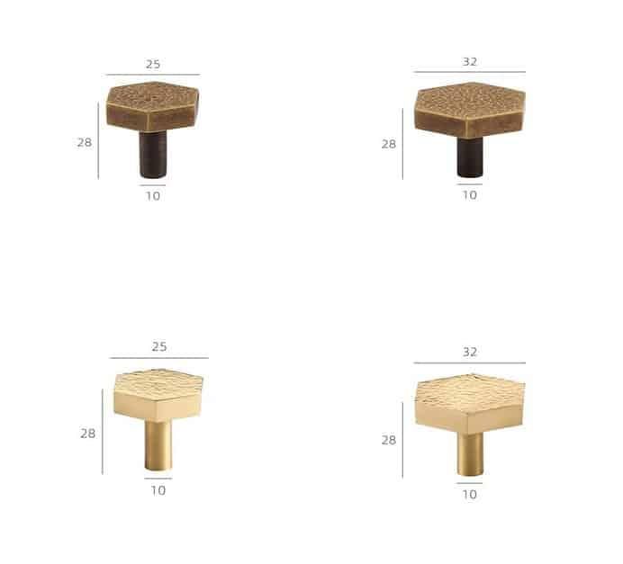 Núm tay nắm ngăn kéo bằng đồng nhiều kiểu dáng L1055H