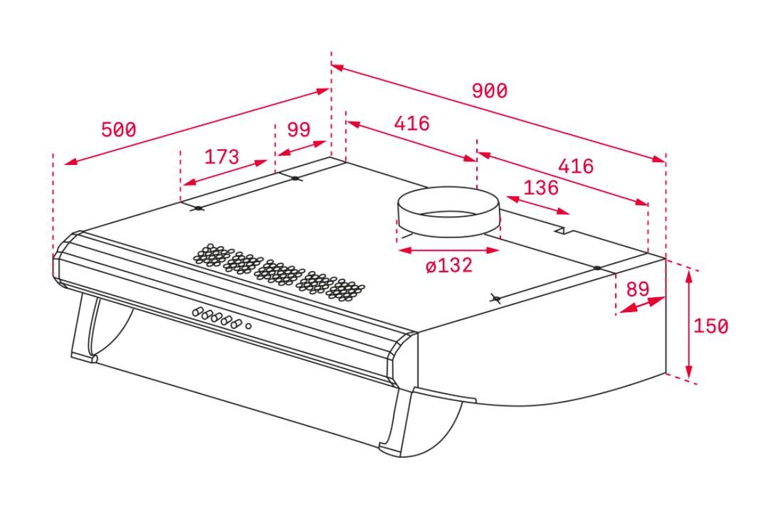 Máy hút mùi âm tủ tự hủy Teka C 9420 4