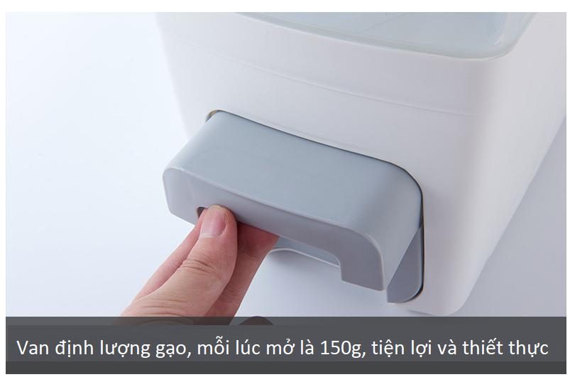 Thùng đựng gạo rời Nhật Bản12kg MT012 11