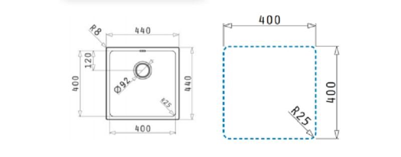 Chậu rửa bát inox Bosch HMH.101046101 2