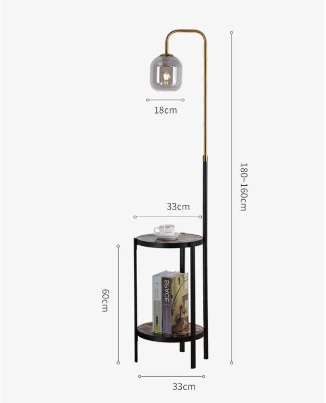 Đèn sàn kết hợp sạc điện thoại không giây BSD-9009 13