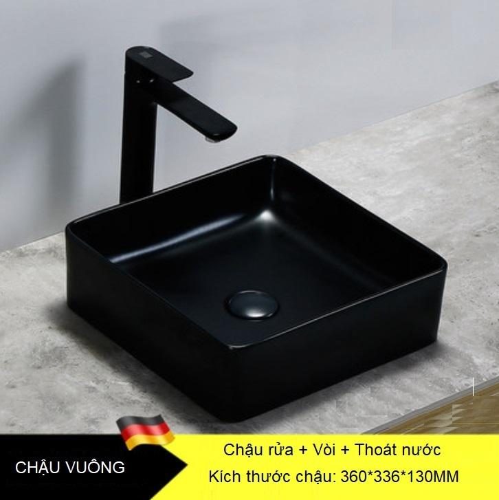 Combo vòi chậu rửa mặt và bộ xả cao cấp DL6001B 5