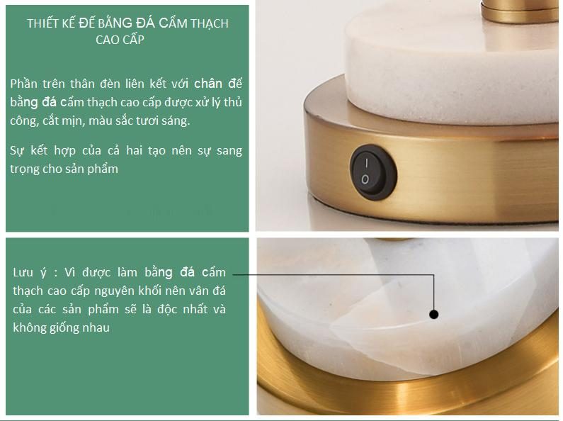 Đèn bàn hiện đại tối giản phong cách Bắc Âu RX129 18