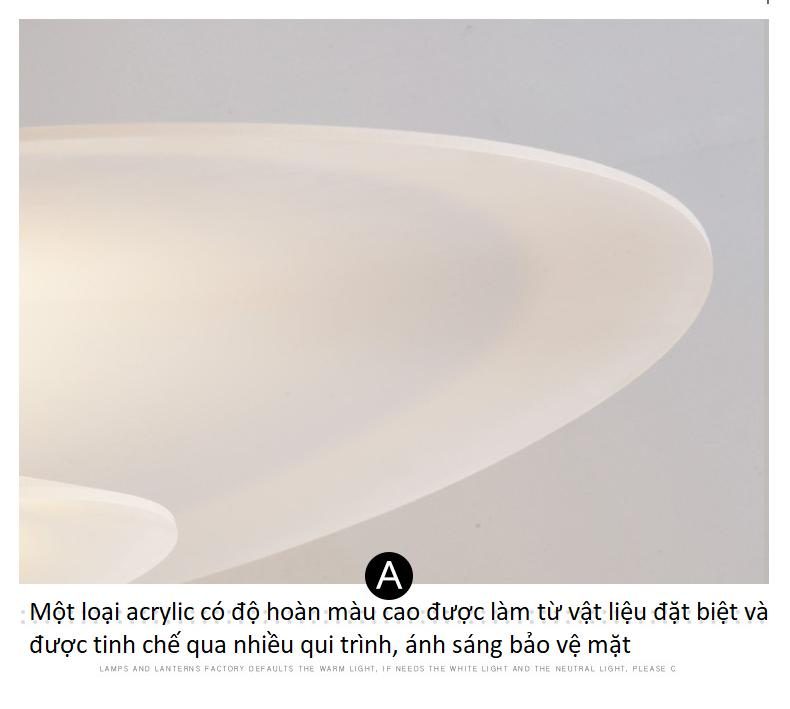 Đèn thả trần bàn ăn hiện đại thiết kế theo UFO cao cấp HX009l