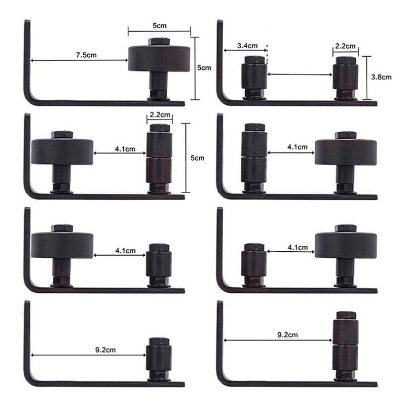 Dẫn hướng cửa lùa cửa lùa barn door cao cấp ZF-S8.1 12