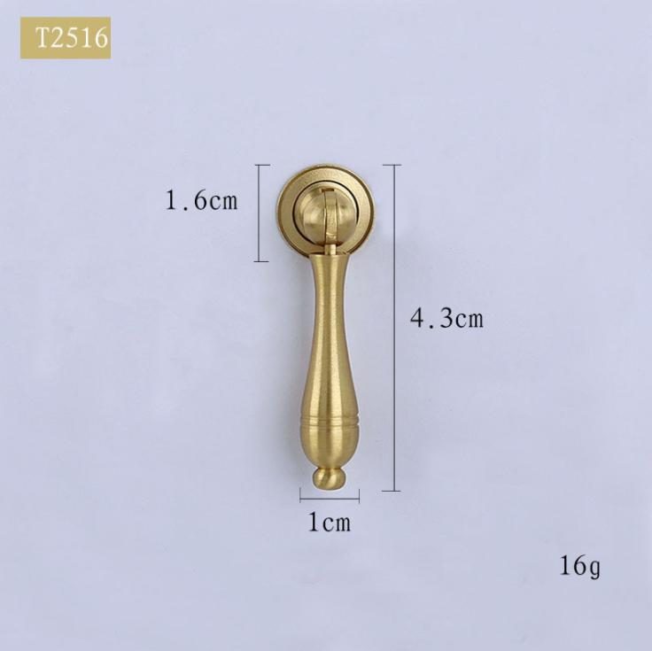 Tay nắm tủ pendant bằng đồng vàng T2516G 2