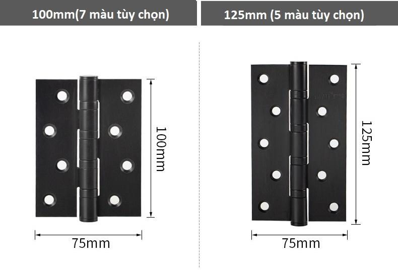 Bản lề lá phẳng Inox 304 dài 125mm đa màu TK1174 23