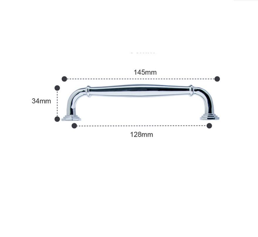 Tay nắm tủ đồng mạ chrome trắng vàng HK0315 23