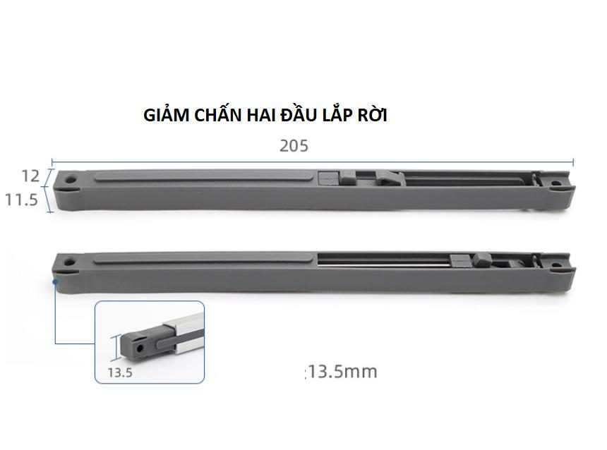 Bánh xe cửa lùa tủ áo lắp âm BTS-M102 2