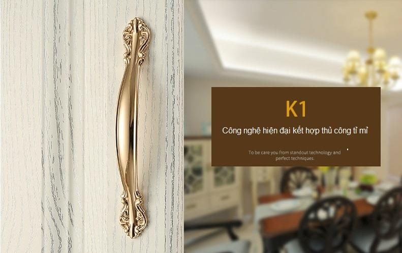 Tay nắm tủ cổ điển sang trọng luxury gold OFI.K1 6