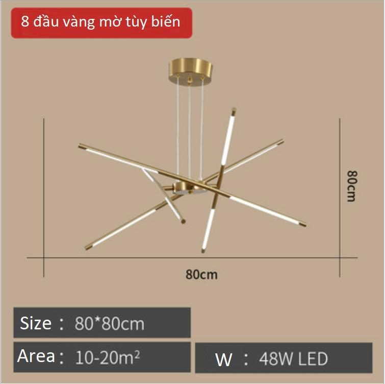 Đèn thả bàn hiện đại màu vàng HSF7821G8