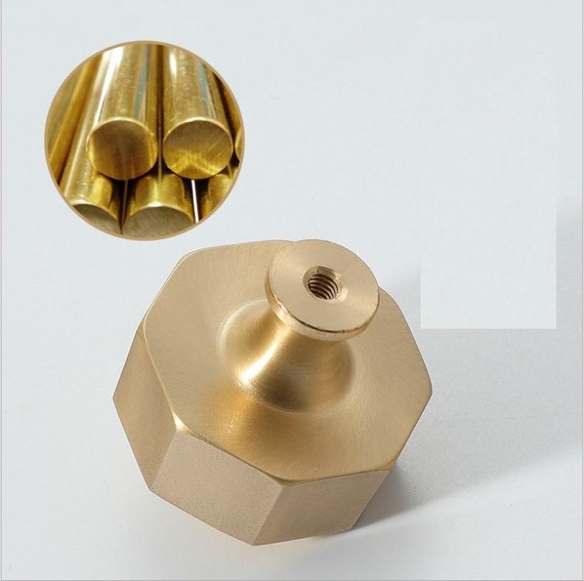 Núm tay nắm tủ bằng đồng brass