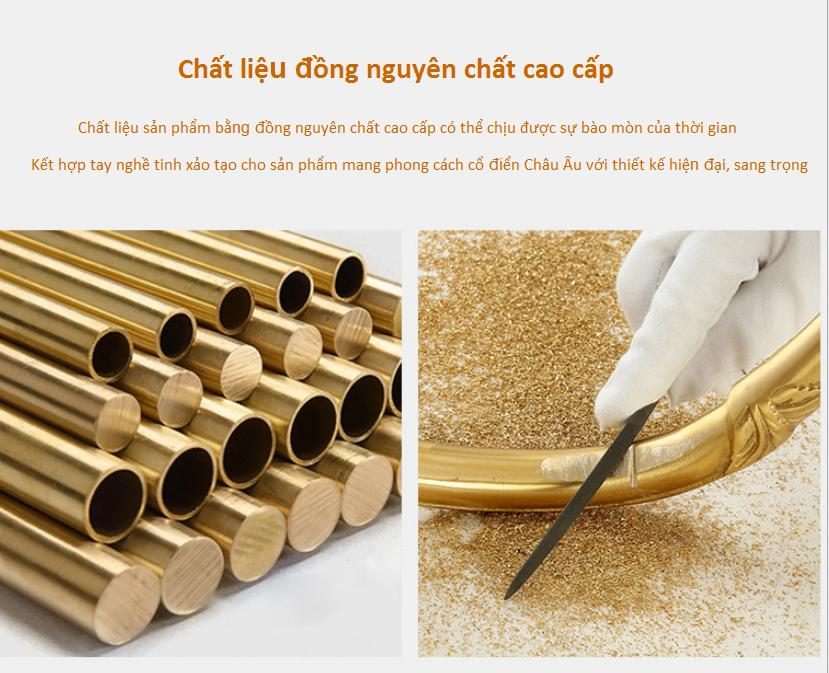 Đèn bàn bằng đồng thời trang Bắc Âu MC860-1T 12